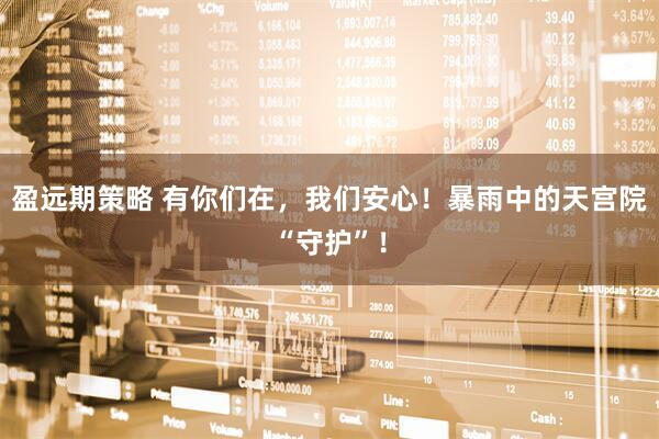 盈远期策略 有你们在，我们安心！暴雨中的天宫院“守护”！