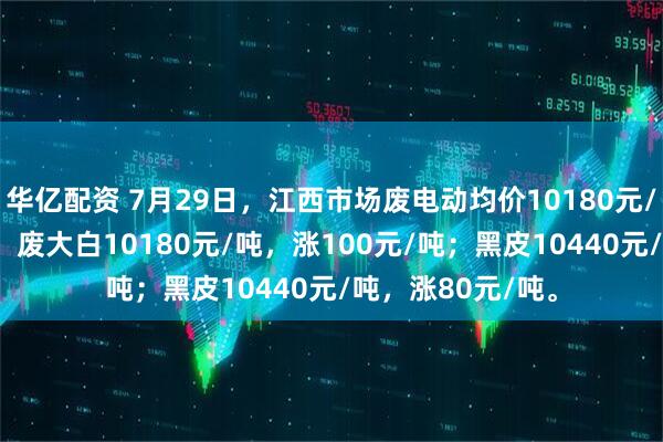华亿配资 7月29日，江西市场废电动均价10180元/吨，涨80元/吨；废大白10180元/吨，涨100元/吨；黑皮10440元/吨，涨80元/吨。