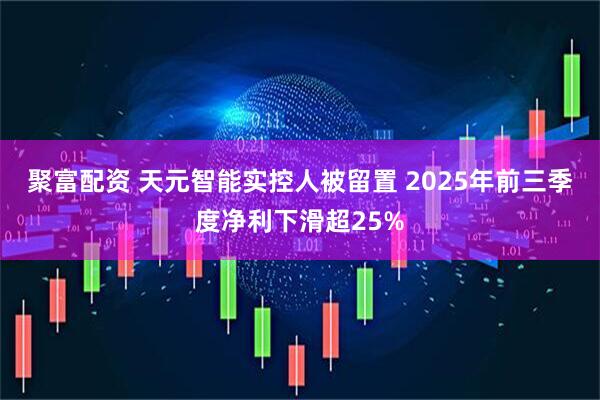 聚富配资 天元智能实控人被留置 2025年前三季度净利下滑超25%